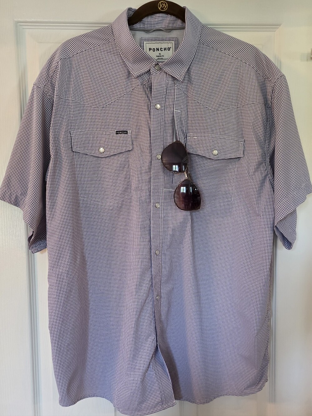 PONCHO The Auctioneer Men's Short Sleeve Shirt XXL